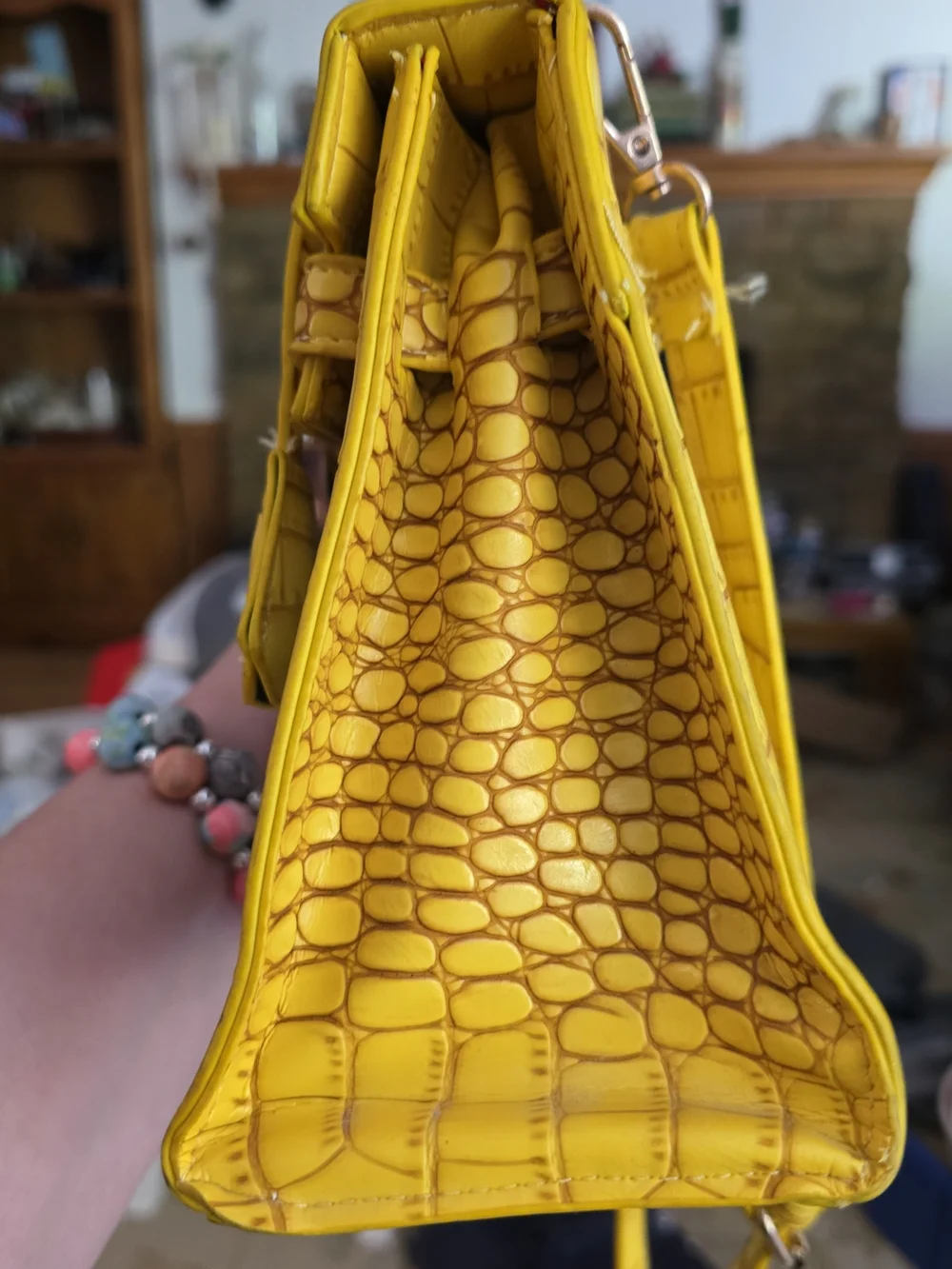 Winky Eye or SpongeBob Cross body bag purse Yellow - Picture 4 of 8